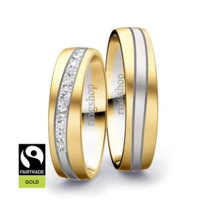 Gelbgold/Weißgold/Gelbgold Fairtrade