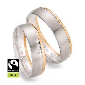 Weißgold/Rosegold Fairtrade