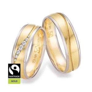 Weißgold/Gelbgold/Weißgold Fairtrade