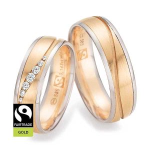 Weißgold/Rosegold/Weißgold Fairtrade