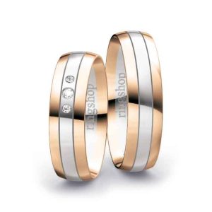 Rotgold/Weißgold/Rotgold