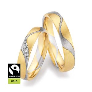 Gelbgold/Weißgold/Gelbgold Fairtrade