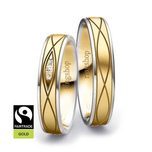 Weißgold/Gelbgold/Weißgold Fairtrade