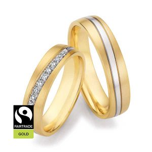 Gelbgold/Weißgold/Gelbgold Fairtrade